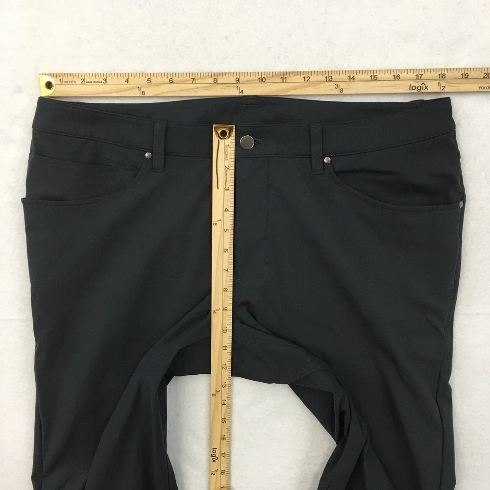 Lululemon ABC Pant Slim Fit Warpstreme Mens Size 36 5 Pocket Trousers